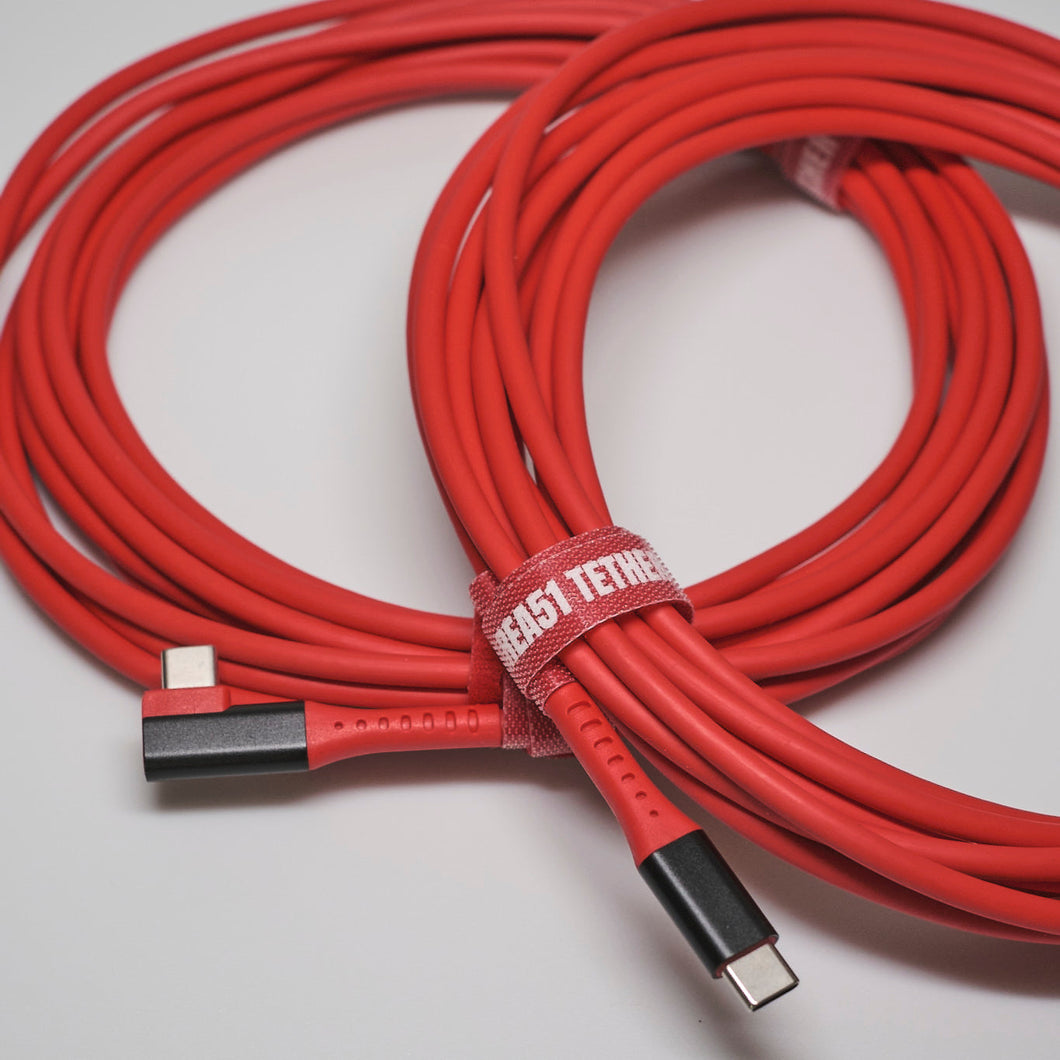 AREA51 Groom Lake Pro+ USB-C Right Angle to USB-C Tether Cable 4.6m/15ft - 2X PACK